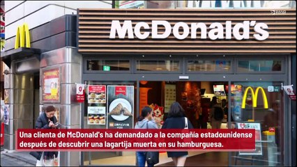 Una clienta demanda a McDonald's tras encontrar una lagartija en su hamburguesa...