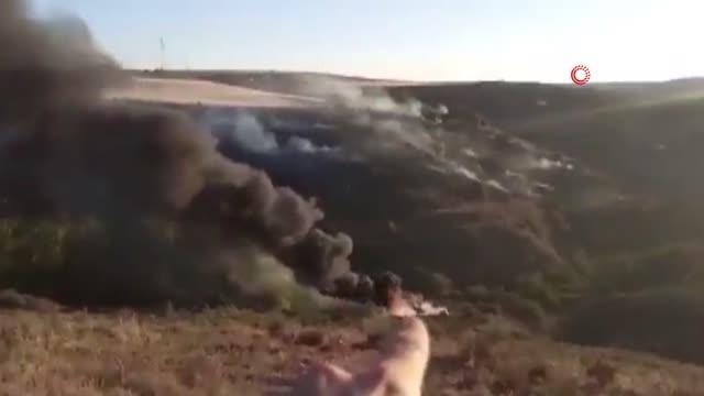 Yangın söndürme helikopteri düştü