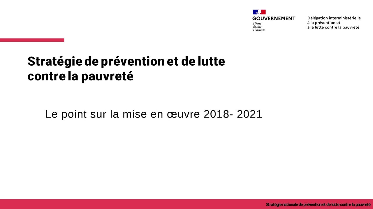 2.1 Actualité de la stratégie de lutte contre la pauvreté
