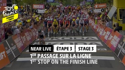 Premier passage sur la ligne / First stop on the finish line - Étape 3 / Stage 3 - #TDFF2022
