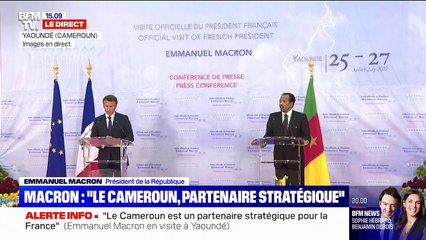 Cameroun: pour Emmanuel Macron, les conséquences de la guerre en Ukraine "n'épargnent pas l'Afrique"