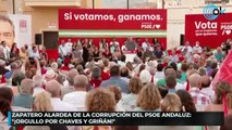 Zapatero presumió de Chaves y de Griñán en plena campaña de las elecciones andaluzas: «¡Orgullo!»