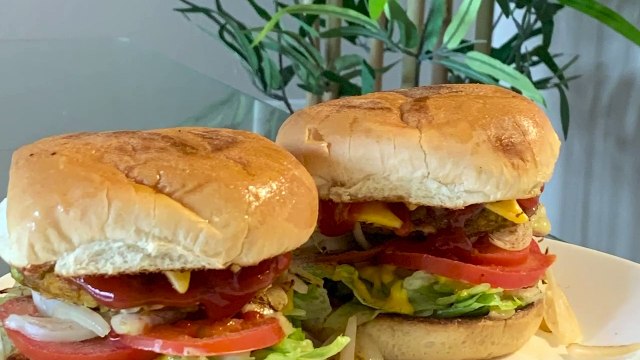 Food Recipes _ Veggie Burger, Stir-Fried Rice, Tacos _ Kreena Desai