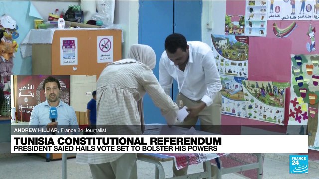 Tunisia president hails vote set to bolster rule, opposition alleges fraud