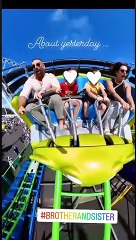 Faustine Bollaert et son frère Charles sur Instagram. Le 25 juillet 2022.