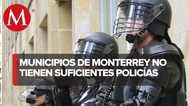 Hay un déficit de 1,268 policías en 7 municipios metropolitanos