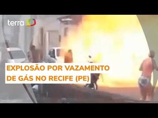 Vazamento de gás causa explosão no Recife (PE)