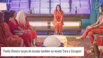 Por que Paolla Oliveira tem usado a cor laranja em seus looks? Saiba o motivo!
