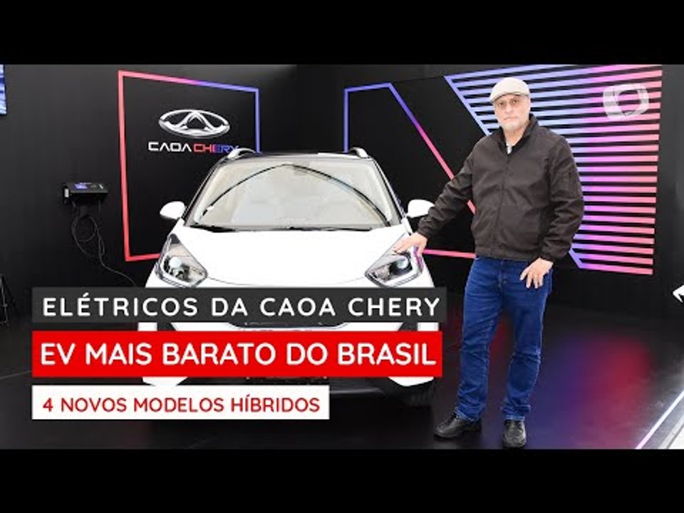 Caoa Chery apresenta elétrico mais acessível e 4 híbridos