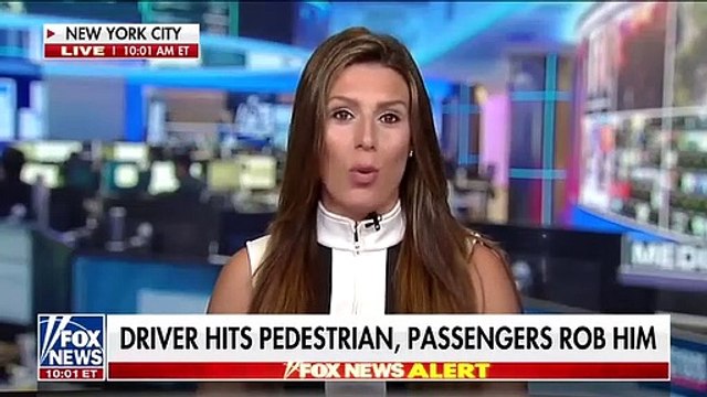 Shocking video_ Pedestrian robbed after being hit by car