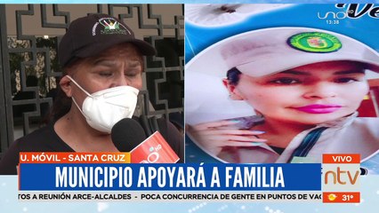 Municipio cruceño apoyara a la familia de Verónica Loza