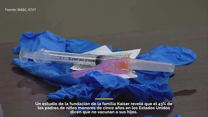 Más del 40 % de los padres de niños pequeños dicen que no vacunarán a sus hijos contra el covid-19, según una encuesta