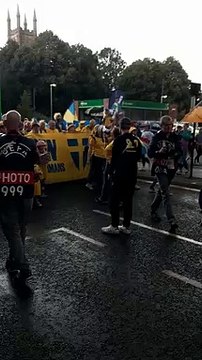 Sweden fans singing ahead of Euro 2022 semi final against England