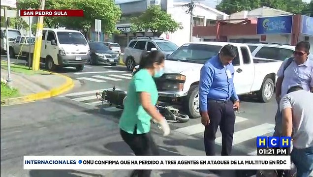 ¡Lesionado resulta motociclista tras embestida en SPS!