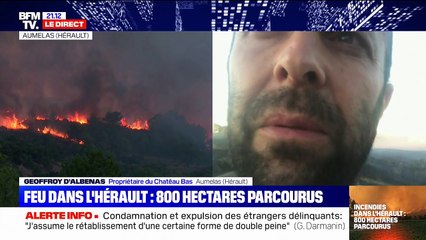 Incendie dans l'Hérault: le témoignage du propriétaire d'un château où se déroulait un mariage