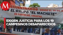 Familiares de los 19 desaparecidos se manifiestan para exigir justicia en Chiapas