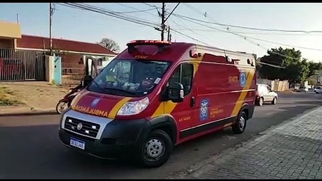 Idoso fica ferido ao sofrer acidente de bicicleta na Rua Maracaí