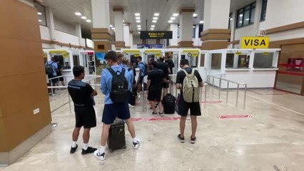 Trabzonspor, yurt dışı kampını tamamlayarak kente döndü