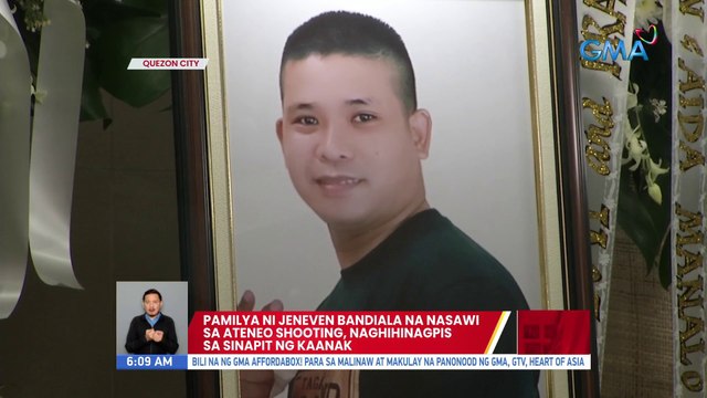 Pamilya ni Jeneven Bandiala na nasawi sa Ateneo shooting, naghihinagpis sa sinapit ng kaanak | UB