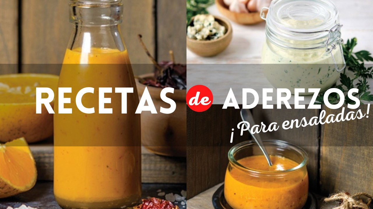Ponle sabor a tus ensaladas con estas recetas de aderezos caseros