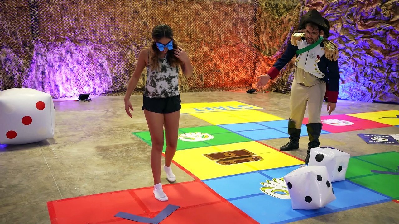 SURVIVE the ZOMBIES! FGTeeV Family vs MASSIVE LIFE SIZE BOARD GAME of Twists_Turns & Challenges