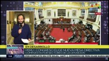 Congreso peruano elige nueva mesa directiva compuesta por sectores de la oposición