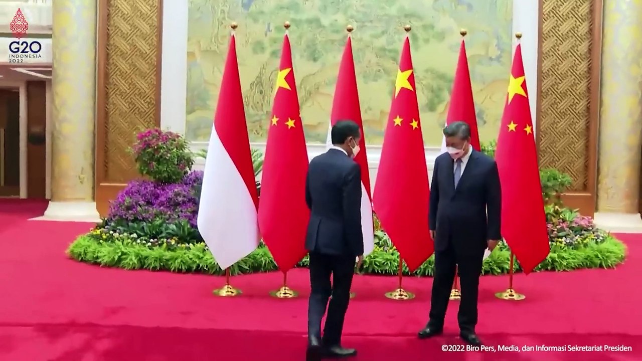 Presiden Joko Widodo Melakukan Pertemuan Bilateral Dengan Presiden Xi Jinping