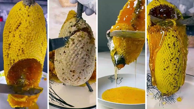 Amazing Real honey | pure honey | bee honey | Harvesting honey | Lovely Fruits Channel | Delicious | love | benefits | new video 2022