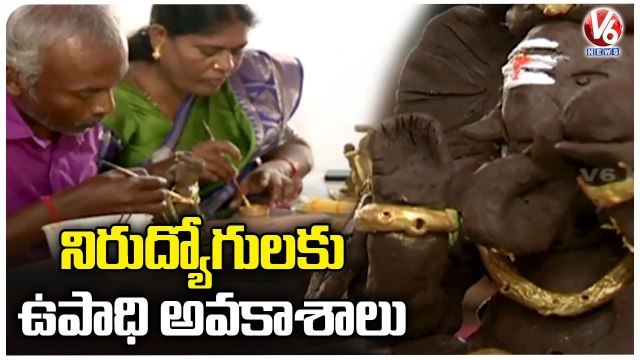 People Show Interest On Eco Friendly Ganesh Idols _ V6 News