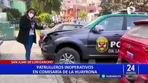 SJL: reportan patrulleros abandonados pese a la inseguridad ciudadana