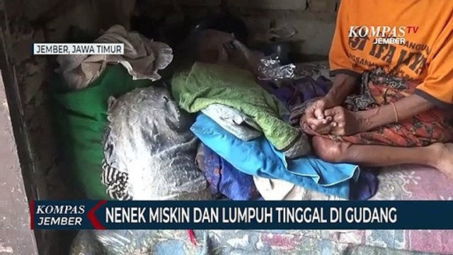 Nenek Miskin dan Lumpuh Tinggal di Gudang
