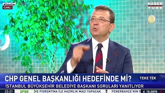 İmamoğlu, canlı yayında Cumhurbaşkanı adayı olmak istiyor musunuz? sorusunu yanıtladı
