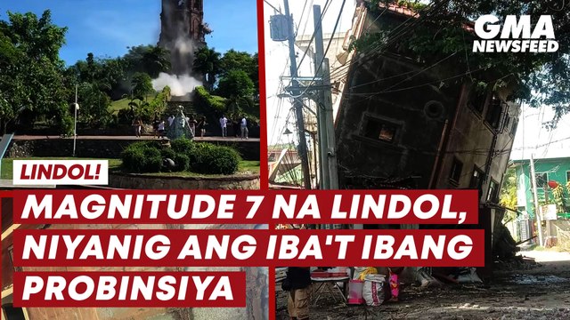 Magnitude 7 na lindol, niyanig ang iba’t ibang probinsiya | GMA News Feed