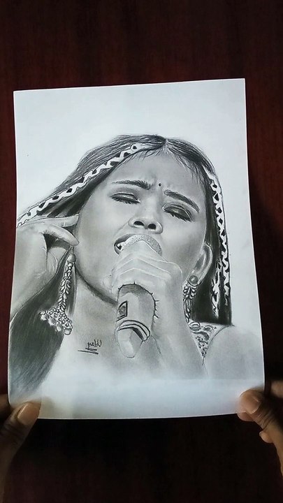 Easy Pencil sketch drawing|portrait drawing