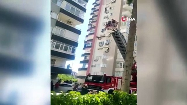 11'inci katta ölüm kalım savaşı kamerada