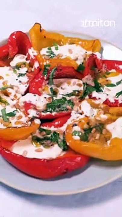 Poivrons grillés à la crème de mozzarella