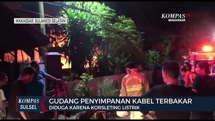 Download Video: Gudang Penyimpanan Kabel Terbakar, Diduga Karena Korsleting Listrik