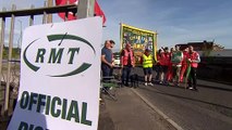 Rail strikes: RMT union members picket in Chester