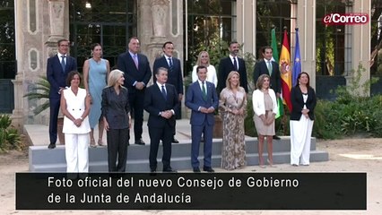Foto oficial del nuevo Consejo de Gobierno de la Junta de Andalucía