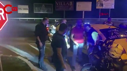 'Dur' ihtarına uymadı, taksiden silah ve uyuşturucu çıktı