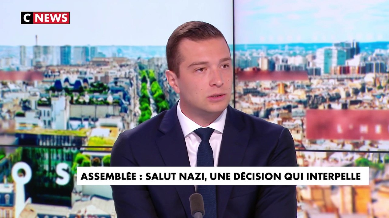 Jordan Bardella sur le député auteur d'un salut nazi à l'Assemblée : «Je pense qu'il devrait démissionner»
