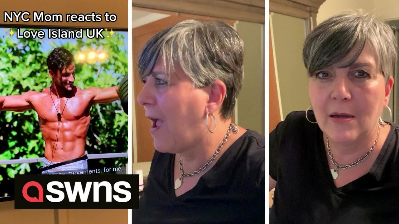 New York mother has the greatest reaction to Love Island as she fawns over Italian hunk Davide