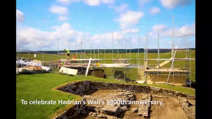 TimeLapse: Hadrians Wall Anniversary structure