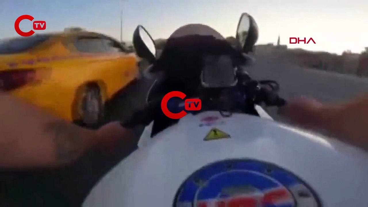 Fatih'te 1 kişinin öldüğü 1 kişinin de yaralandığı kaza anının görüntüleri ortaya çıktı