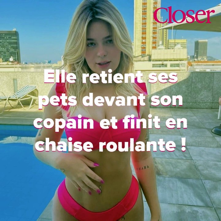 Elle retient ses pets devant son copain et finit en chaise roulante