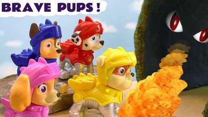 Paw Patrol Brave Pups Monster In The Tunnel Toy Story Cartoon for Kids and Children