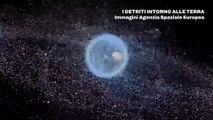 Rifiuti spaziali, una simulazione dell'Esa