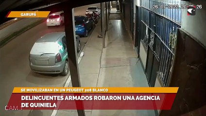 Delincuentes armados robaron una Agencia de Quiniela
