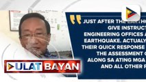 DPWH, agad nagpakalat ng quick response team para magsagawa ng clearing operations sa mga lugar na naapektuhan ng lindol