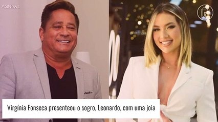 Presente de Virgínia Fonseca para o sogro, Leonardo, tem valor de um carro zero. Veja o mimo!